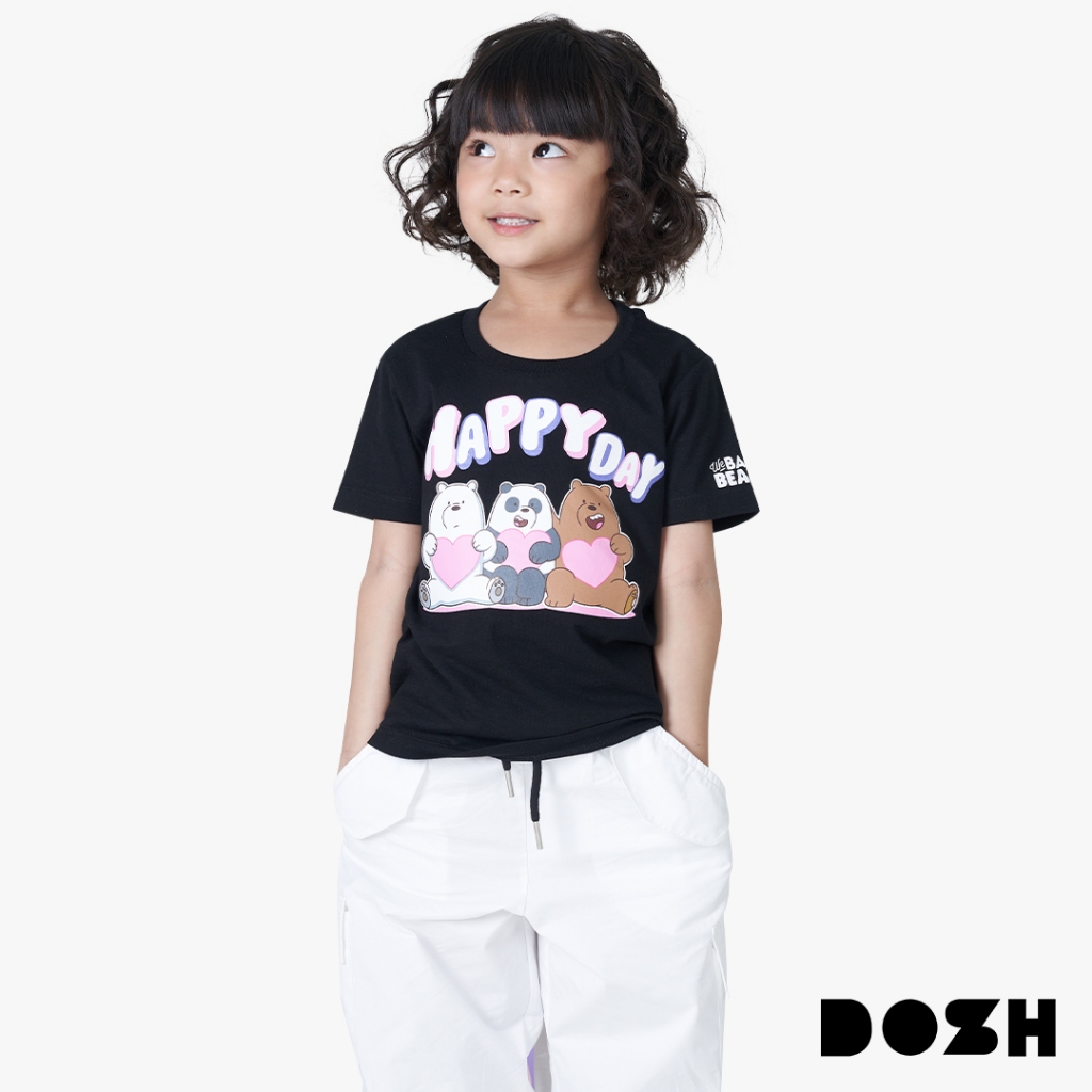 DOSH KID'S T-SHIRTS WE BARE BEARS เสื้อยืดคอกลมเด็ก DBBBT5022-BL