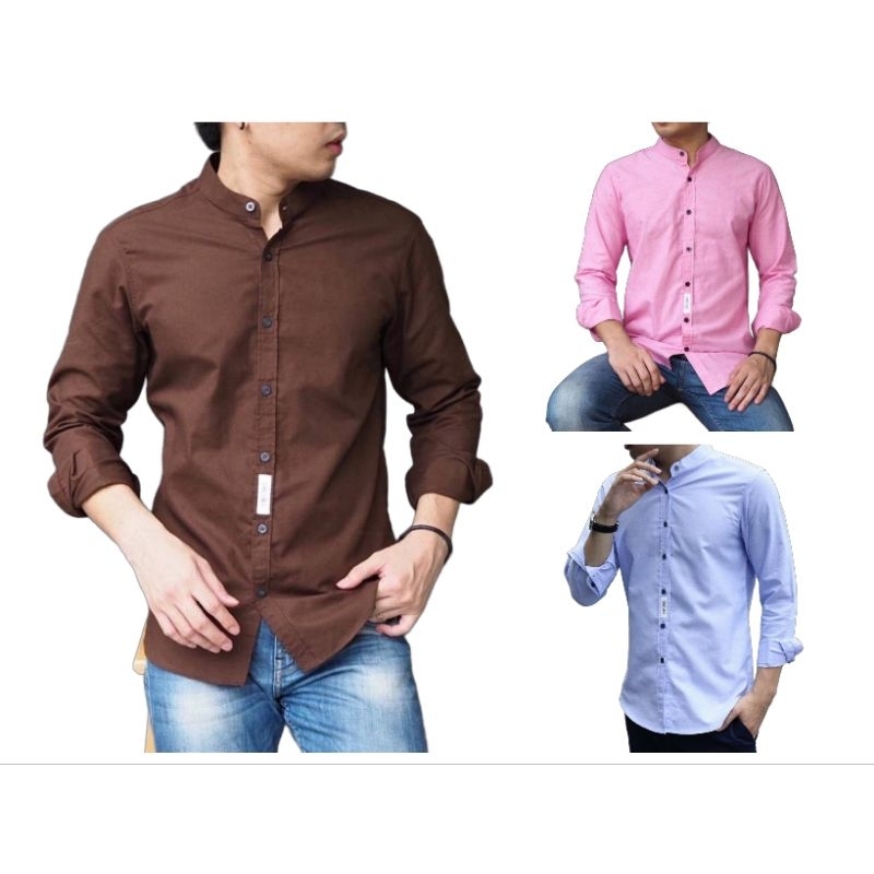 เสื้อเชิ้ตคอจีน ผ้า Oxford by bonne.chance
