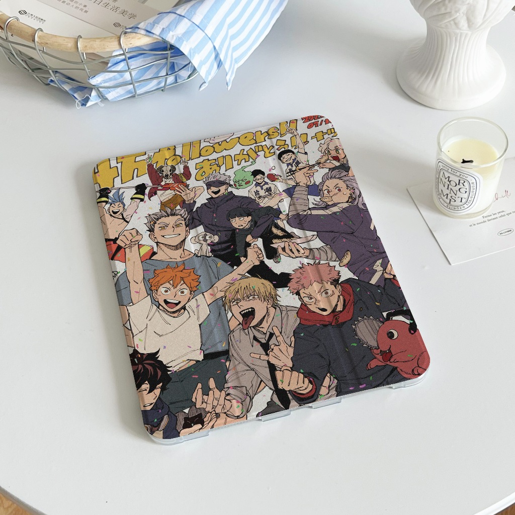 💫พร้อมส่ง💫เคสไอแพด Gen9 10.2 Air5 เคสiPad Jujutsu Kaisen การ์ตูนPRO 11 mini7Air4 Air6 มีที่เก็บปากกา Gen11 Air7