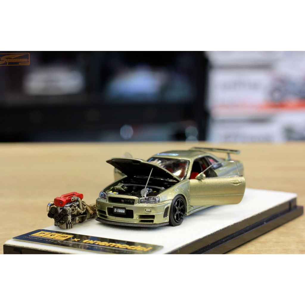 PGM X ONE Model Nissan Skyline R34 Nismo Z-tune Jade+Engine