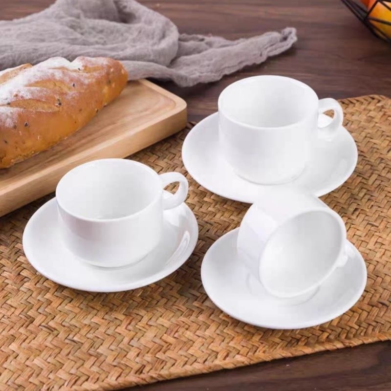 RTNS SHOP :ชุดแก้วกาแฟเซรามิก ชุดกาแฟพอร์ซเลน แก้วกาแฟพร้อมจานรอง  พร้อมส่ง