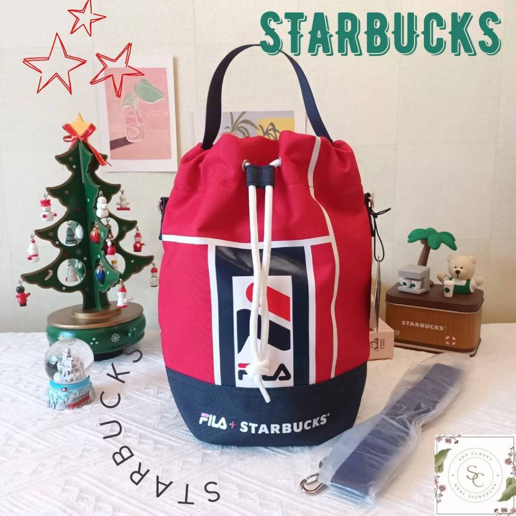 FILA x Starbucks Bucket Bag จาก Starbucks ของแท้ 100%