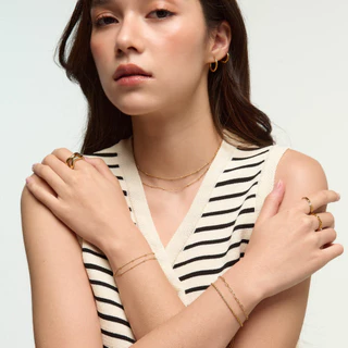 Bemet bead necklace สร้อคอสแตนเลส