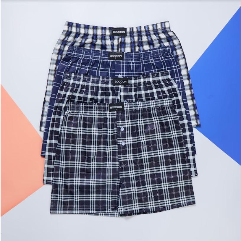 กางเกงบ๊อกเซอร์ เซ็ต 6ตัว Boocon boxer กางเกงชั้นในชาย กางเกงขาสั้น ผ้าแห้งไว ระบายอากาศได้ดี สินค้าพร้อมส่ง