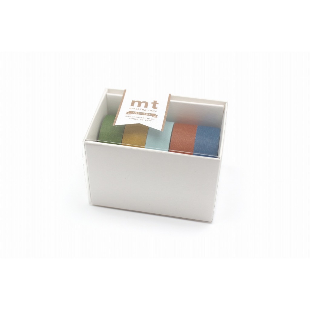 mt masking tape mt giftbox matte (MT05G013) / เซ็ตเทปตกแต่งวาชิ โทนสี matte แบรนด์ mt masking tape จากประเทศญี่ปุ่น