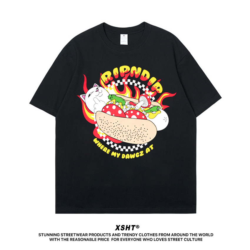 พร้อมส่ง เสื้อ Gildan ลาย Ripndip Tee - Black (สีดำ) by XSHT