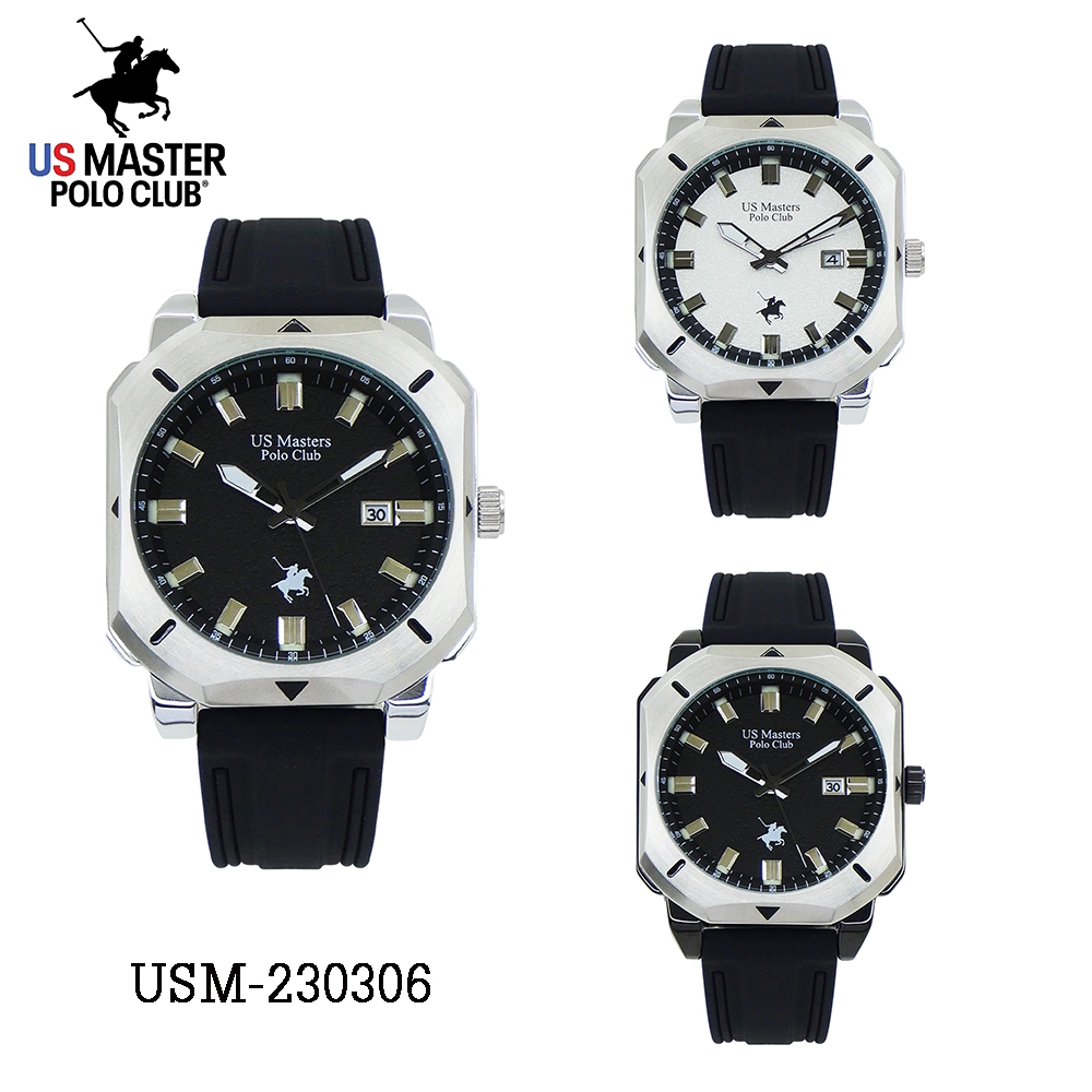 US Master Polo Club นาฬิกาข้อมือผู้ชาย สายยาง รุ่น USM-230306