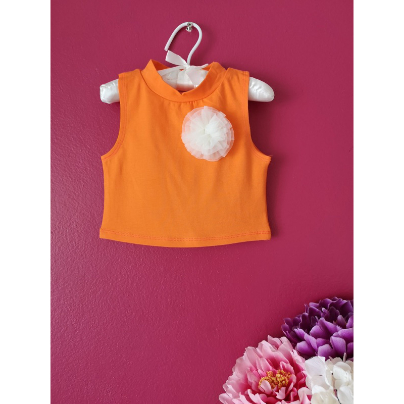 เสื้อครอปสีส้มKidsSoCute