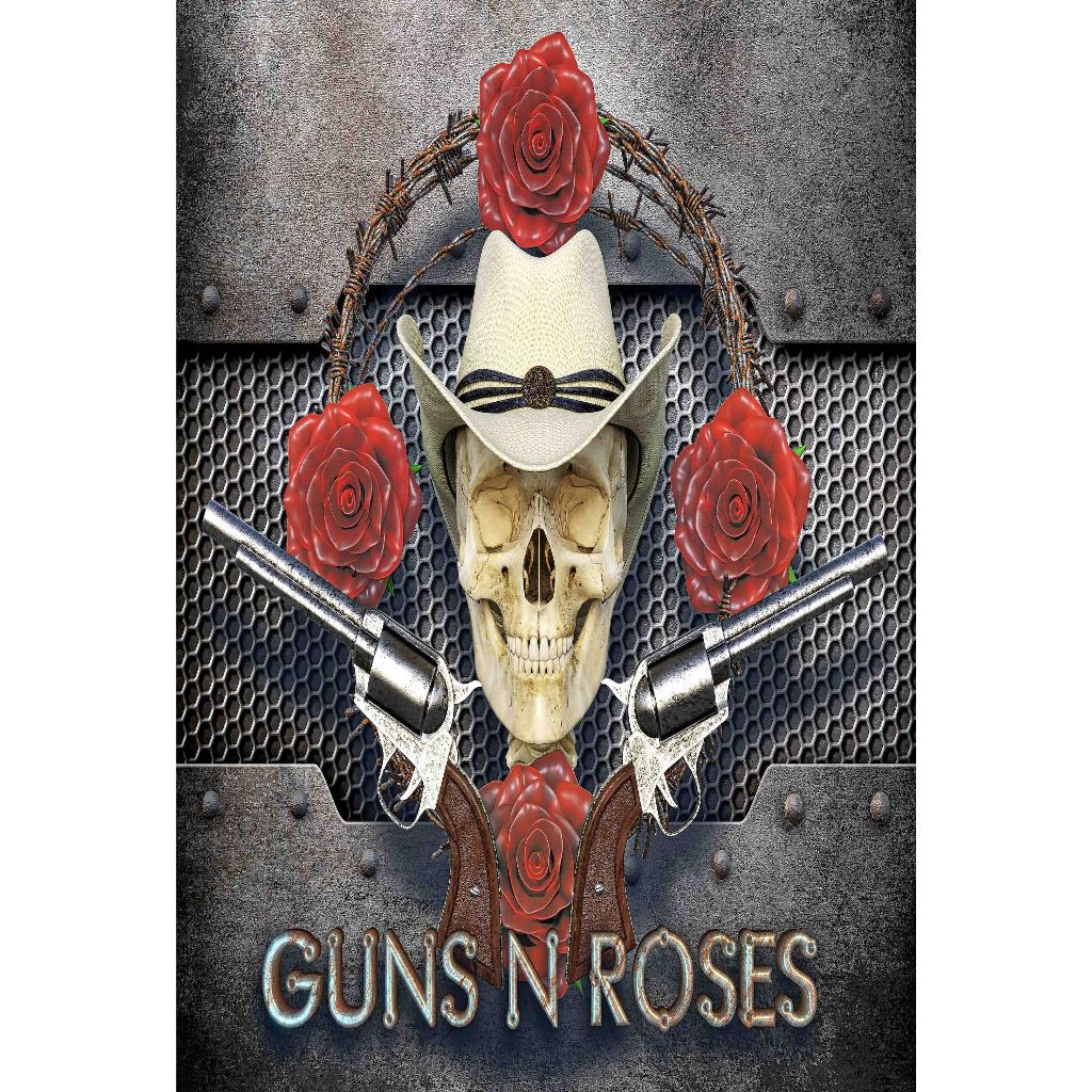 โปสเตอร์ Guns N' Roses โปสเตอร์ติดผนัง ของแต่งบ้าน วอลเปเปอร์ รูปภาพผนัง รับทำโปสเตอร์  Poster โปสเต