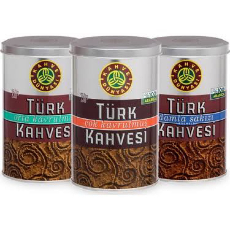 *พร้อมส่ง*Turkish coffee Kahve Dunyasi กาแฟตุรกี คั่วบด 250 กรัม