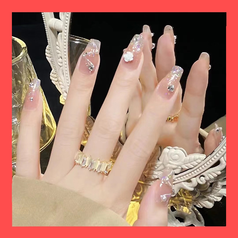 เล็บปลอม ผลิตภัณฑ์ใหม่ แฟลชสว่านรุ่น [DD143]สไตล์โมเดิร์น โนเบิล กันน้ำ เวอร์ชั่นเกาหลี เล็บปลอม พร้