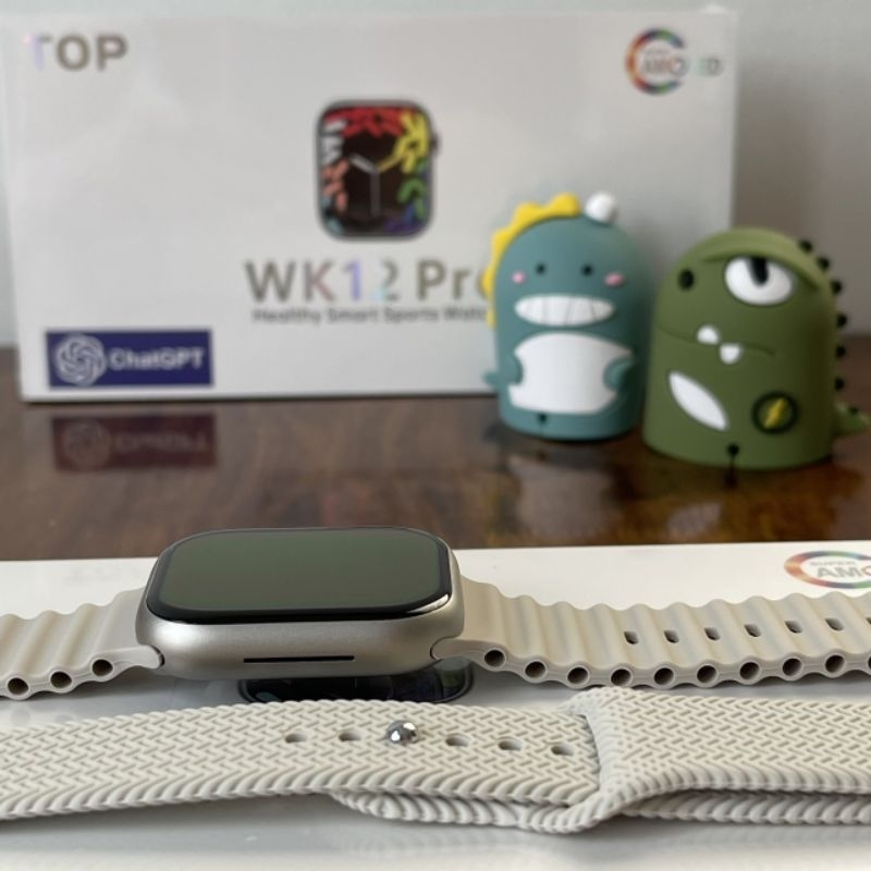 TOP WK 12 โปร หน้าจอ Amoled 45 มิล กันน้ำ ip68 [โปรโมชั่น ได้สาย 3 เส้น + เคส + ฟิล์ม]