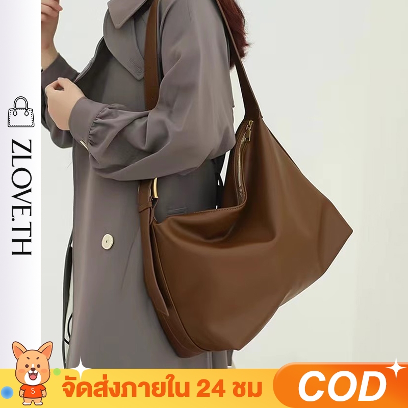 ZLOVE กระเป๋าใบใหญ่สะพายไหล่ กระเป๋าสำหรับผู้หญิง ทำจาก รูปที่ 2