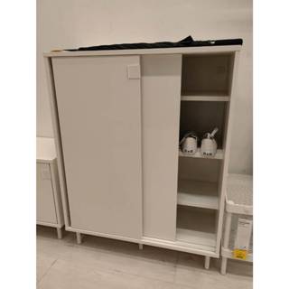 MACKAPÄR มักคาแพร์ ตู้เก็บรองเท้า, ขาว, 80x35x102 ซม.