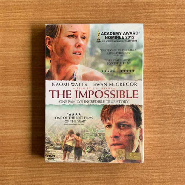 DVD : The Impossible (2012) สึนามิภูเก็ต [มือ 1 ปกสวม] Naomi Watts / Ewan McGregor / Tom Holland / ด