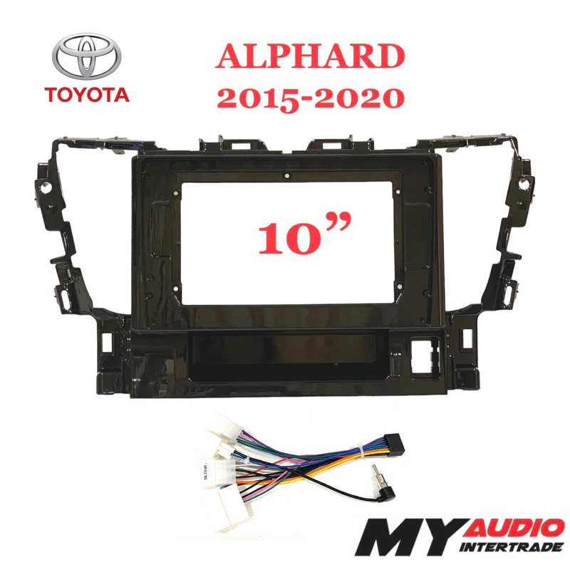 หน้ากาก TOYOTA ALPHARD 2015-2020 สำหรับจอ 10 นิ้ว