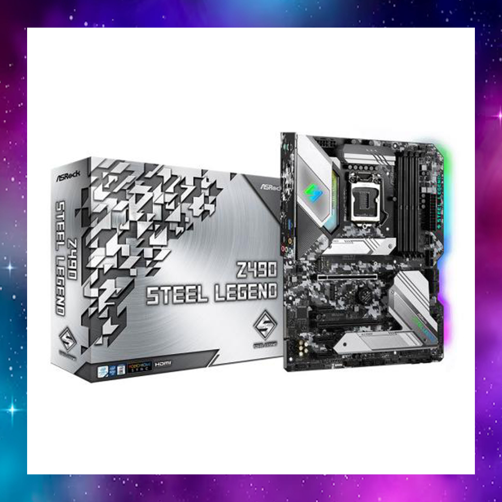MAINBOARD (เมนบอร์ด) 1200 ASROCK Z490 STEEL LEGEND GEN10-11 ใช้งานปกติ