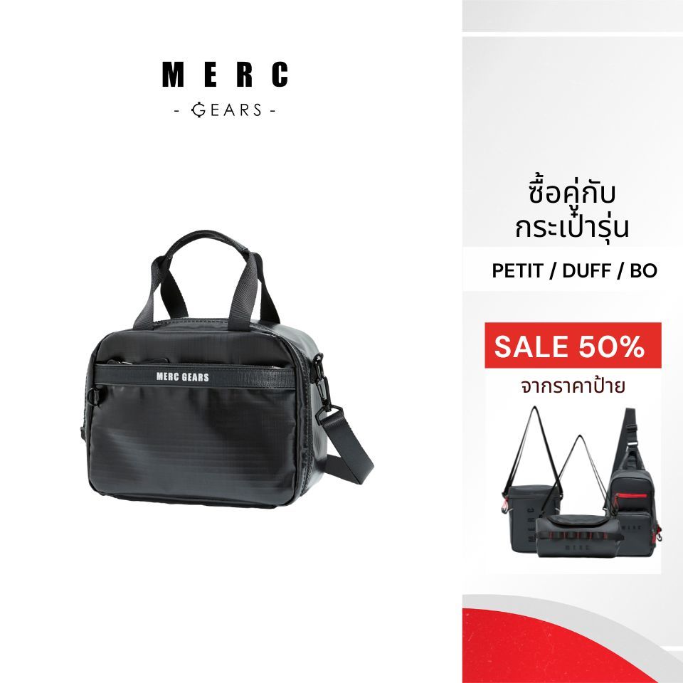 Merc Gears กระเป๋าสะพายข้าง วัสดุกันน้ำ รุ่น Rivery สีดำ