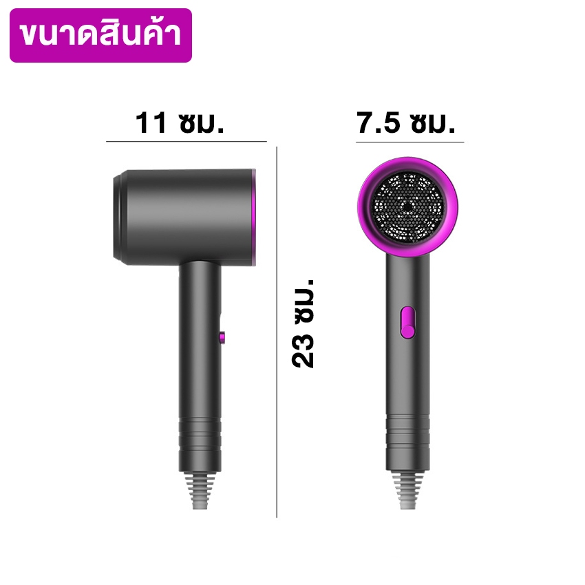 Marino Home ไดร์เป่าผม เครื่องเป่าผม ปรับความแรงได้ 2 ระดับ เลือกแบบร้อนและเย็นได้ เสริมไอออนลบบำรุงเส้นผม No.Y1796 ราคา ถูกที่สุด ดีลบีเคเค แกลเลอรีภาพที่ 7