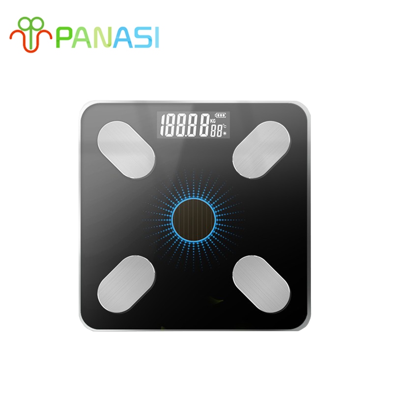Panasi ชาร์จ USB เครื่องชั่งน้ำหนัก ดิจิตอล ชั่งสูงสุด 180kg เครื่องชั่งกระจก ที่ชั่งน้ําหนัก ตาชั่ง Body weighing