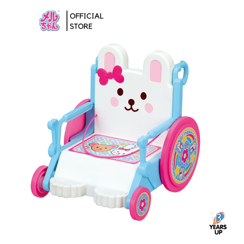 เมลจัง MELL CHAN® รถเข็นผู้ป่วย Wheelchair (ลิขสิทธิ์แท้ พร้อมส่ง) メルちゃん うさぎさんくるまいす ตุ๊กตาเมลจัง