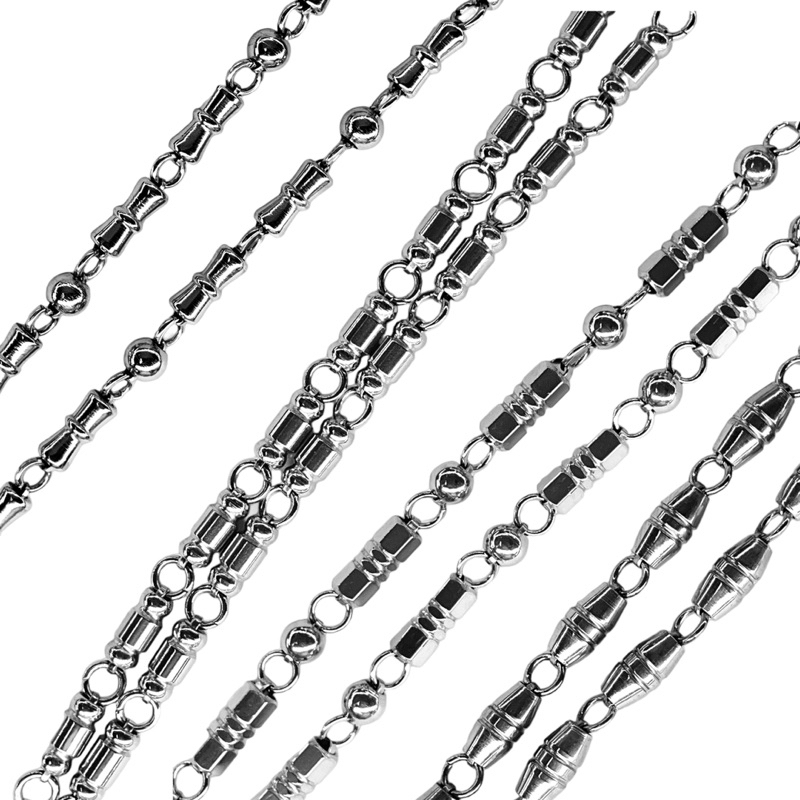 สร้อยสแตนเลสแท้ 100% งานสวย เม็ดลายเงาทุกเม็ด