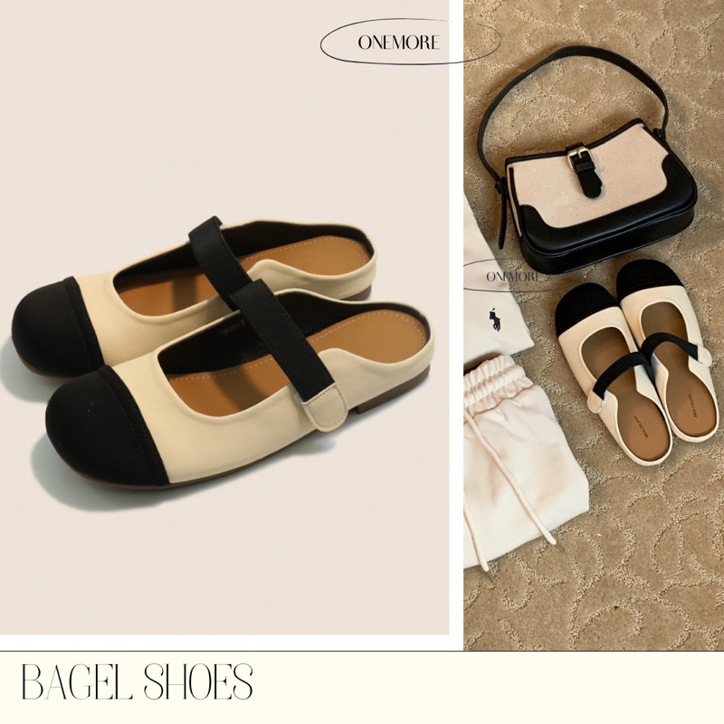 — Bagel shoes ,(ivory) พร้อมส่ง