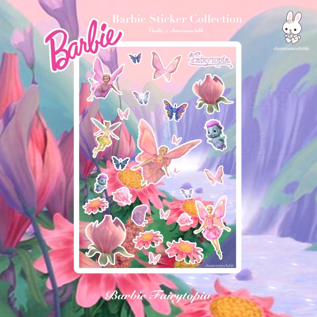 Barbie Sticker Collection สติ๊กเกอร์บาร์บี้ (Barbie Fairytopia)