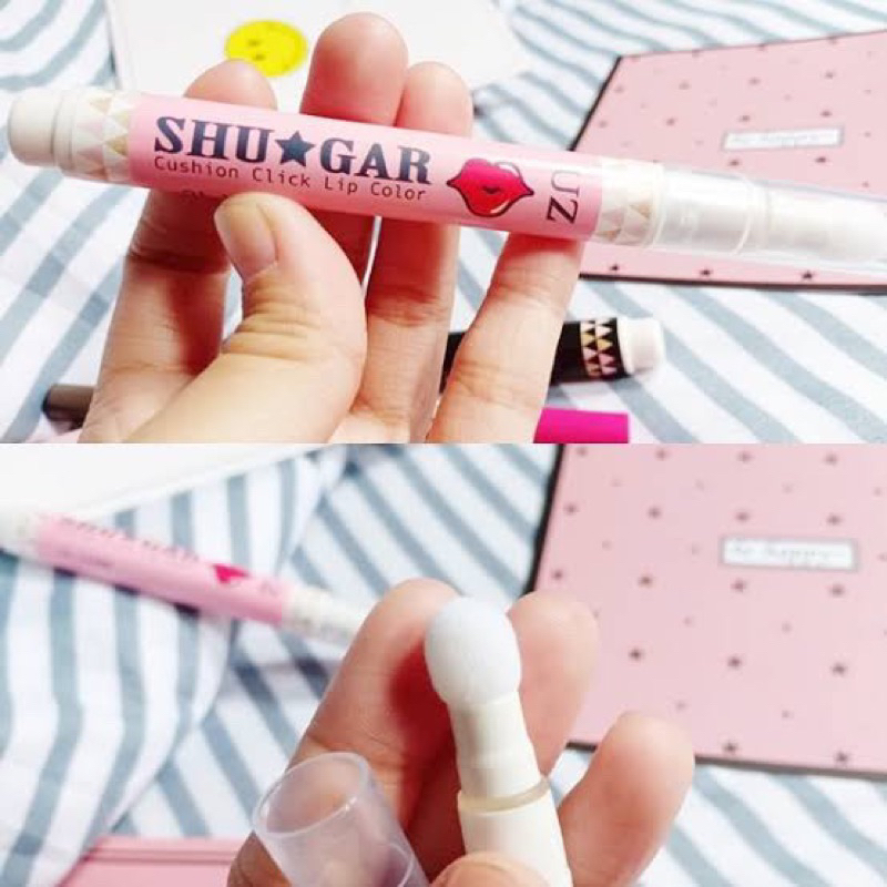 🔥โปร🔥 UZ Shugar Cushion Click Lip Color ยูซี ซู การ์ คูชชั่น คลิ๊ก ลิป คัลเลอร์ (สี 01)