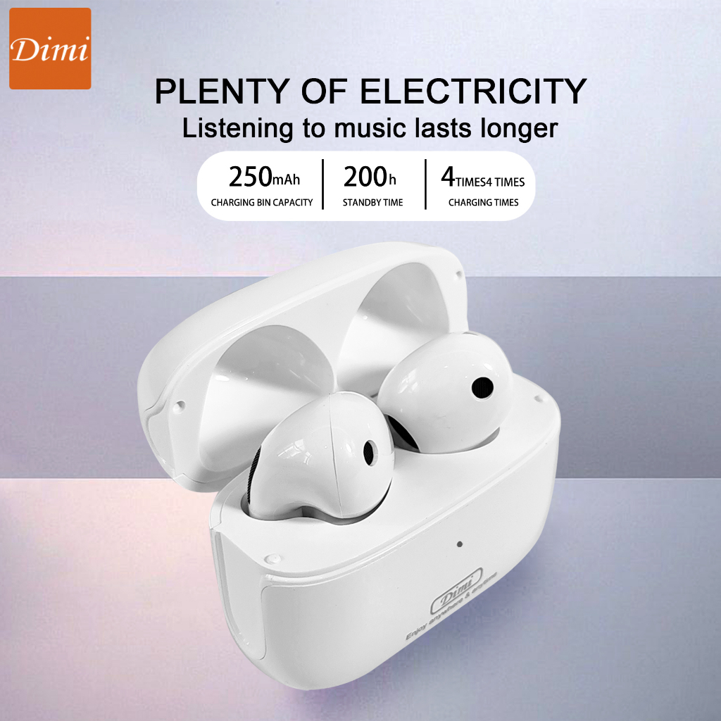 Dimi รุ่น i01 i02 หูฟังบลูทูธ หูฟังไร้สาย TWS พร้อมไมค์สำหรับ iPhone สำหรับ Android