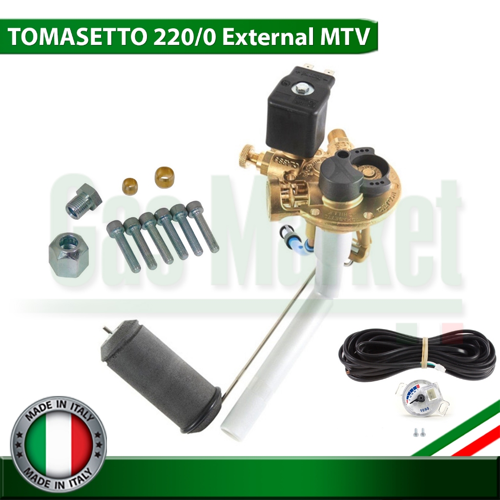 มัลติวาวล์ Tomasetto วาล์วนอก 220/0 พร้อม ฝาครอบ และ นาฬิกา -  Tomasetto External MTV 220/0 + Box and ฺLevel sensor