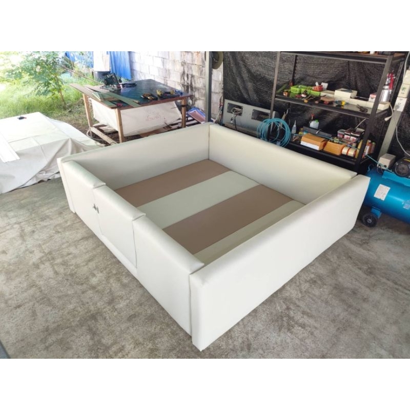 คอกเด็กมีประตู คอกนวม 👶 เบาะกันกระแทก แผ่นรองคลาน