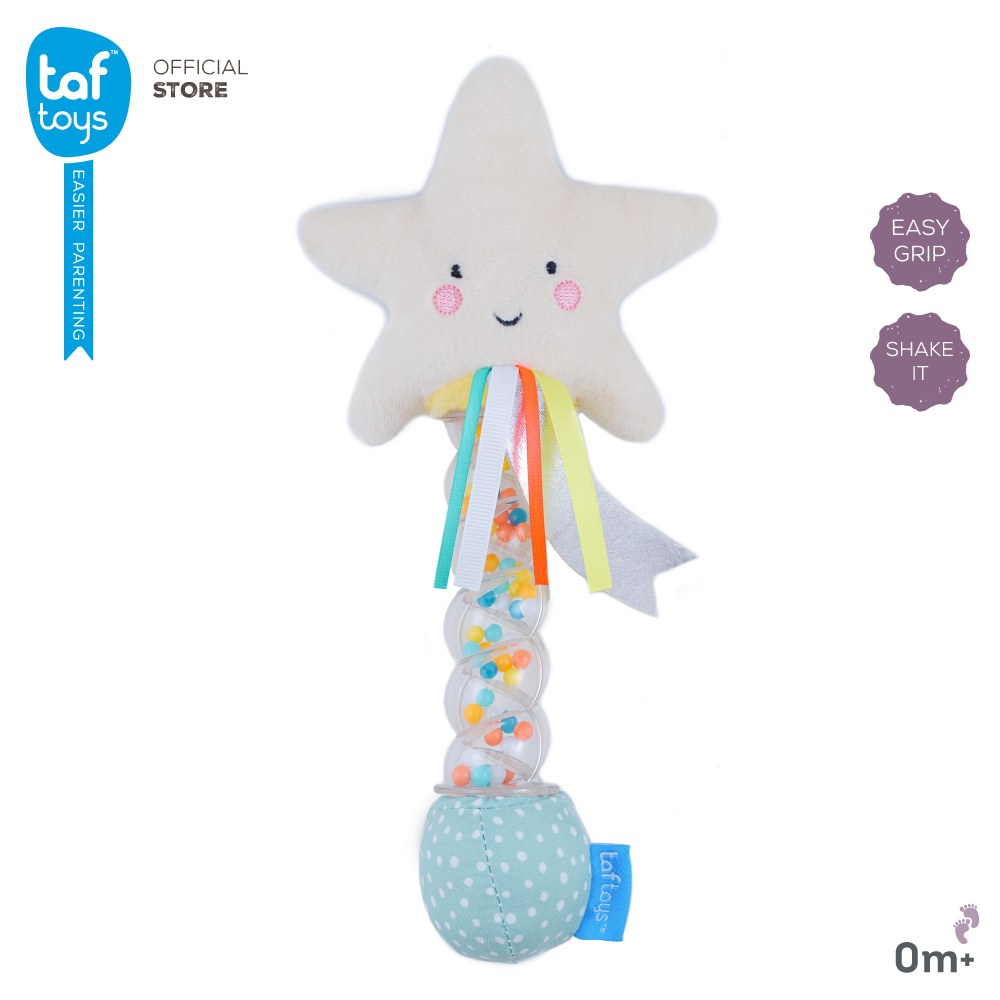 Taf Toys ของเล่นเขย่ามีเสียง Star Rainstick Rattle ของเล่นเสริมพัฒนาการ 0-3 ขวบ