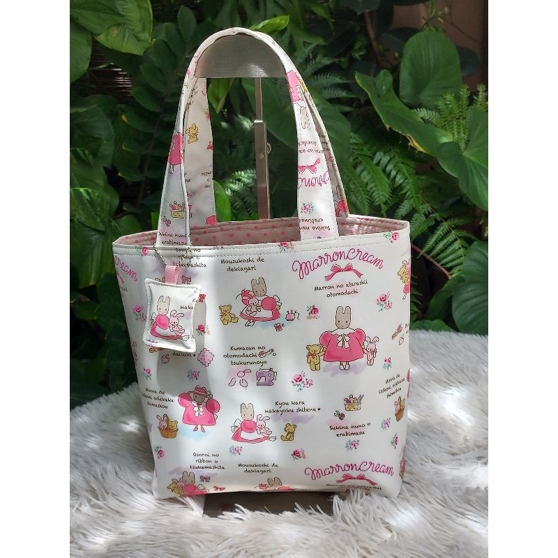 กระเป๋าผ้าลายน่ารัก/MarronCream/Mymelody/Perter Rabbit/kitty