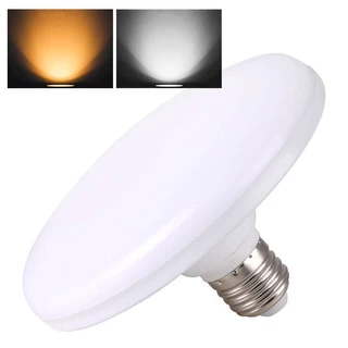 หลอดไฟLED ขั้ว E27 แสงสีขาว แสงวอร์ม ทรงUFO ไม่กินไฟ ถนอมสายตา สว่างมาก ประหยัดจริง แสงกระจายกว้าง
