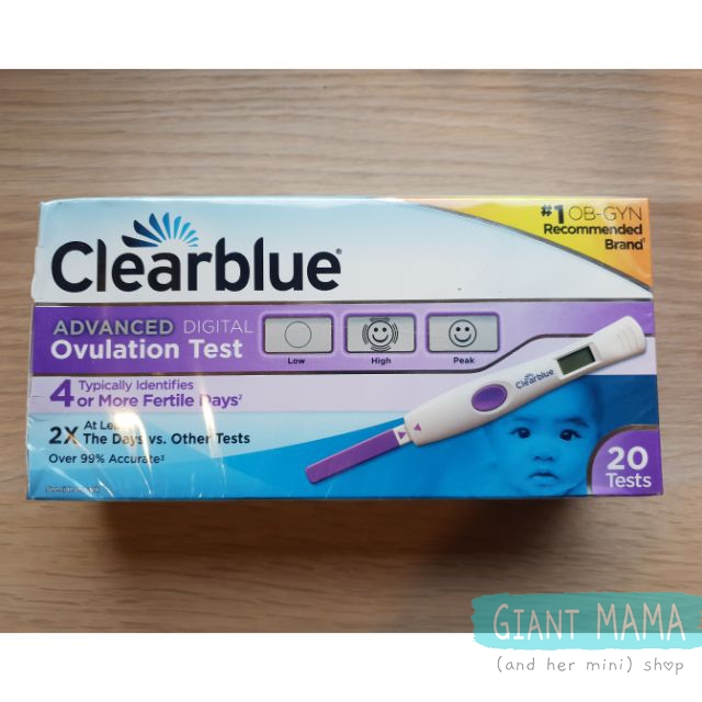 Clearblue รุ่นสีม่วง กล่อง 20 ชิ้น