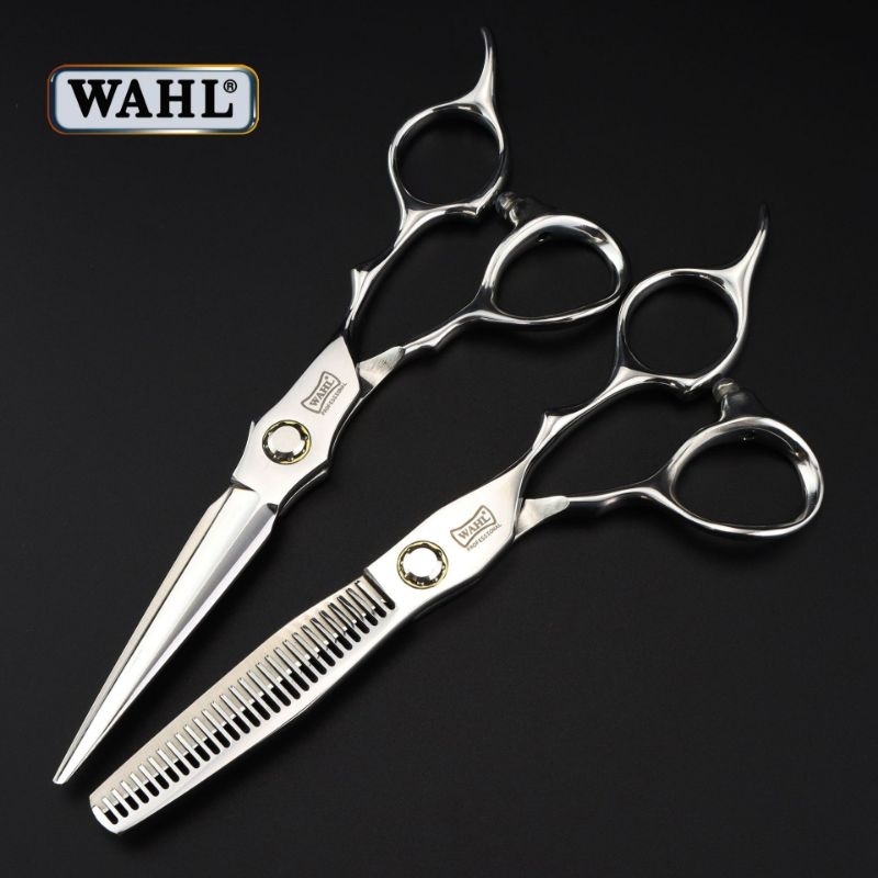 ถูก/แท้ กรรไกรตัดผม WAHL 1คู่ ขนาด6นิ้ว (มีกระเป๋า)