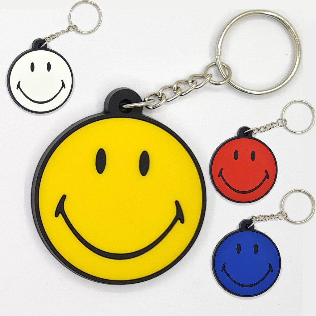พวงกุญแจยาง Smile หน้ายิ้ม