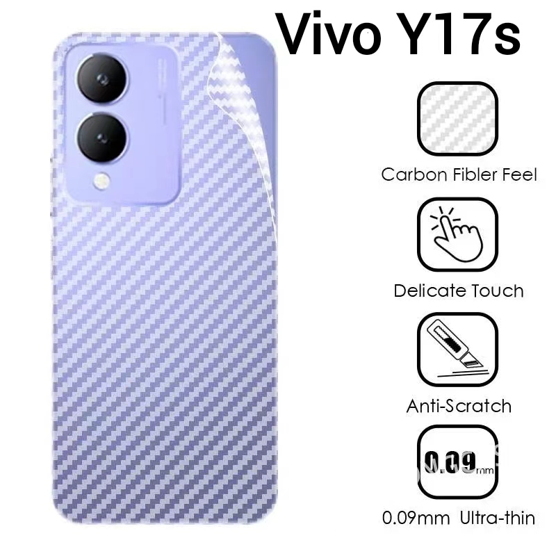 Vivo Y27s/Vivo V29E 5G/Y17s/Vivo V29 5G/Y27 5G/Y36/V27 5Gตรงรุ่น(พร้อมส่งในไทย)ฟิล์มหลังเคฟล่าVivo V