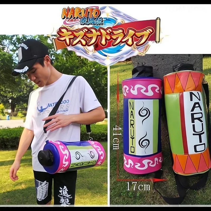 กระเป๋าสะพายข้าง ม้วนคัมภีร์นารูโตะ NARUTO SCROLL BAG (วัสดุหนัง)