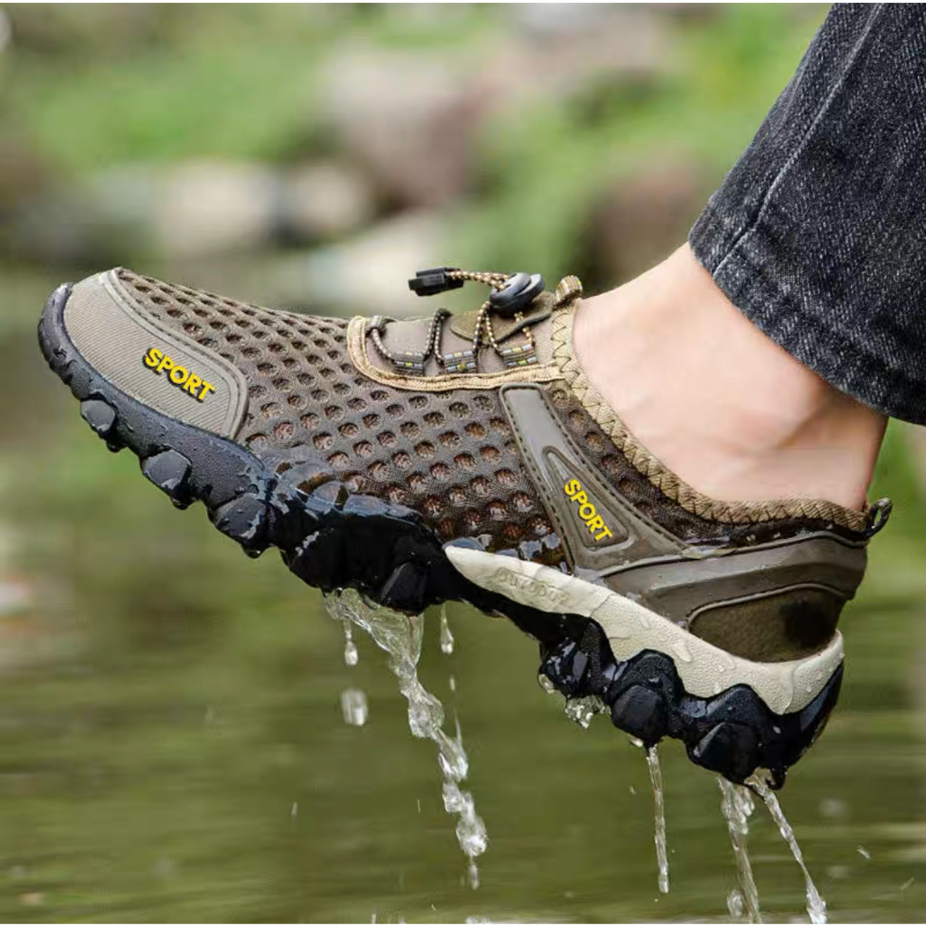 รองเท้าเดินป่า outdoor ตาข่ายระบายอากาศ เหมาะกับใส่กลางแจ้ง สําหรับผู้ชาย