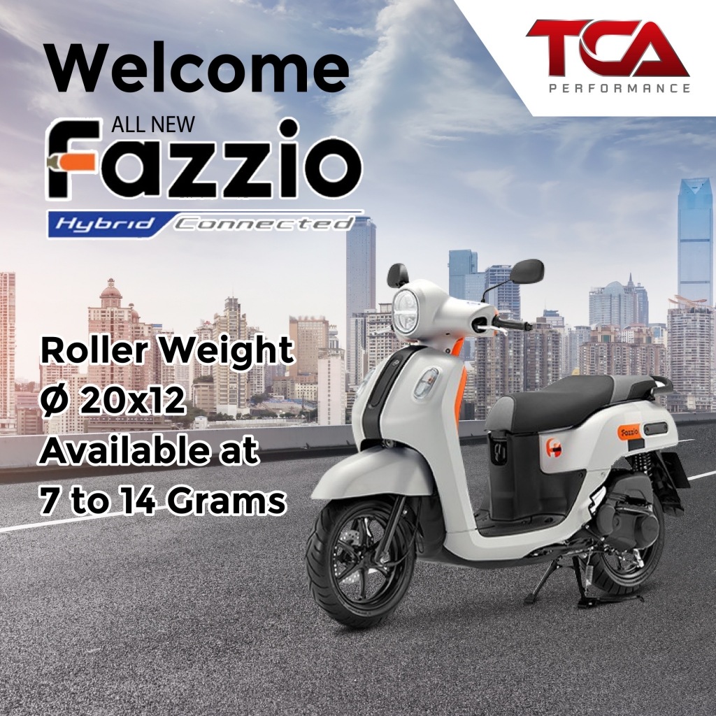 TCA เม็ดตุ้ม เม็ดเร่งถ่วงน้ำหนัก Fazzio 20x12 มิล สำหรับมอเตอร์ไซค์