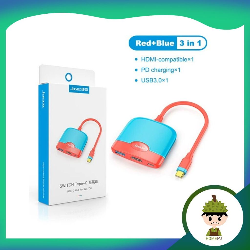 Jasoz USB-C Hub Adapter Hub station 3 in 1