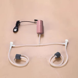 เครื่องปั๊มออกซิเจน ชาร์จ USB ขนาดเล็ก แผงโซลาร์เซลล์ 6W ปั้มออกซิเจน ออกซิเจนตู้ปลา อ๊อกซิเจนปลา สําหรับตู้ปลา ตกปลา
