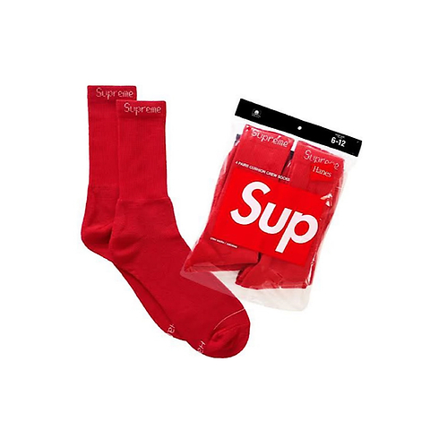 SUPREME HANES CREW SOCKS