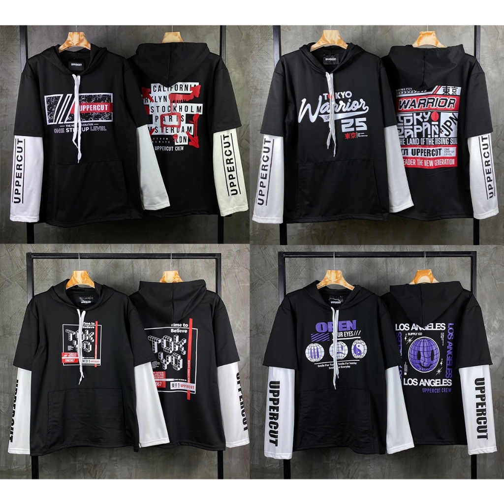 เสื้อฮู้ด UPPERCUT ผ้าแมงโก้ แขนต่อ