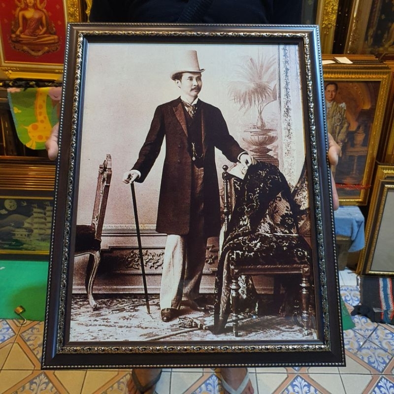 กรอบรูป ร5 ภาพมงคล กรอบรูปมงคล รูป รูปติดผนัง ตกแต่งผนัง ของขวัญ ของที่ระลึก