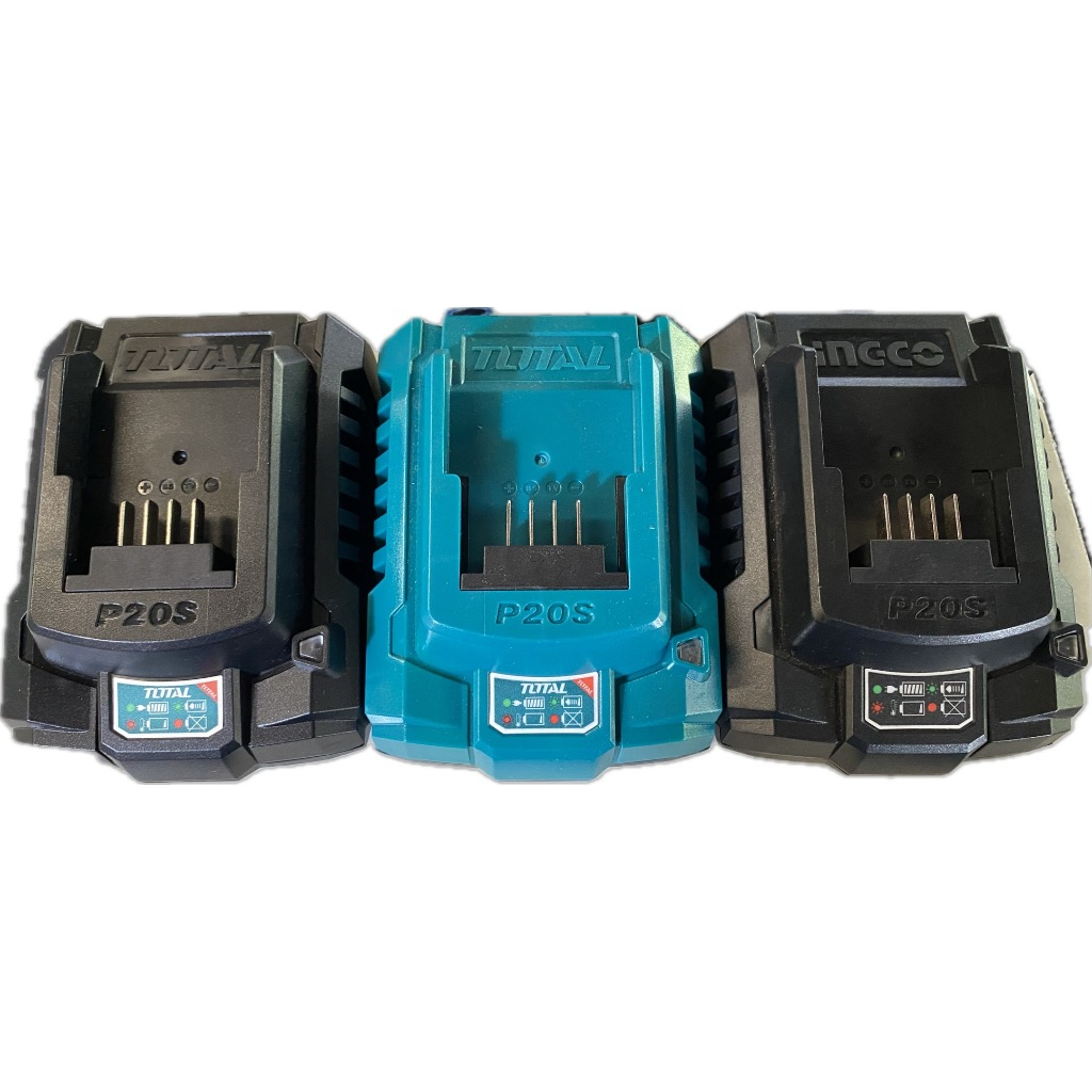 แท่นชาร์จแบตเตอรี่ 20V. รุ่น P20S TOTAL JADEVER [ไม่มีกล่อง]