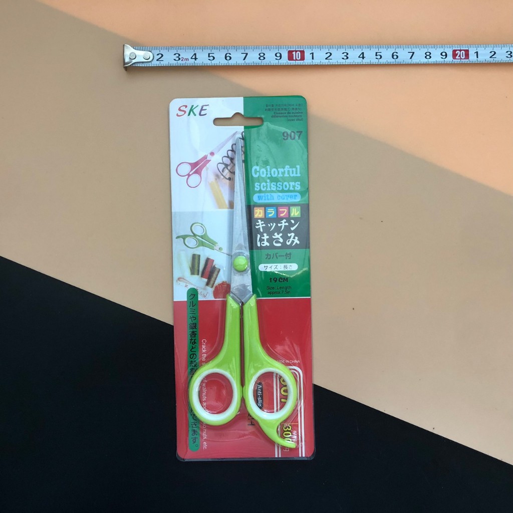 (ยกโหล 12 ชิ้น) No.397 กรรไกร กรรไกรสแตนเลส 2 สี  x12 - รูปที่ 2