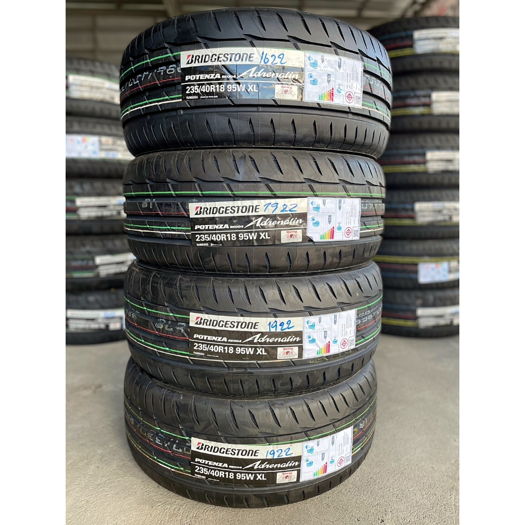 🔴 ยาง "#บริดจสโตน" Bridgestone Potenza Adrenalin RE004 ผลิตไทย 🇹🇭🇹🇭 ยางใหม่ ปี 23